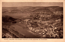 N°114386  -cpa Baume Les Dames  Depuis Le Belvédère Du Chatart- - Baume Les Dames