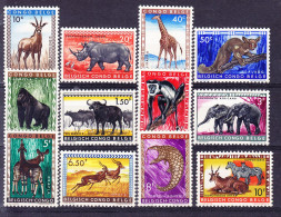 CONGO BELGE COB 350/61 ** MNH. Animaux(4Z228) - Unused Stamps