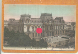 10-2023 - WIS120/4500 - RHONE - 69 - LYON - La Préfecture - Pli - Dos Cachet Hopital Militaire Lazariste Guerre 14 - Vauvillers