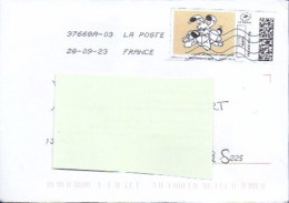 TIMBRE EN LIGNE A IMPRIMER PERSONNALISÉS VIGNETTE, BD, CHIEN, ENVELOPPE COMPLÈTE - Druckbare Briefmarken (Montimbrenligne)