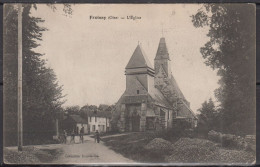 CPA  De   FROISSY     L'église    Animée   Pour Paramé     Le 24 Mars 1916 - Froissy