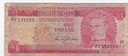 Barbades - Billet De 1 Dollar - Samuel Jackman Prescod - Non Daté - P29 - Barbados (Barbuda)