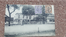 Groet Uit Batavia , Groote Kloster,  2 Timbre  Nederlandsch Indie , Cachet Par Duitsche Mail - Indonesia