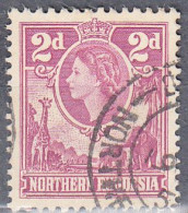 NORTHERN RHODESIA  SCOTT NO  64  USED    YEAR 1953 - Rhodésie Du Nord (...-1963)