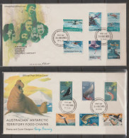 AAT 1973 AAT Food Chain And Explorer's Aircraft 2xFDC (Mawson Station) - FDC