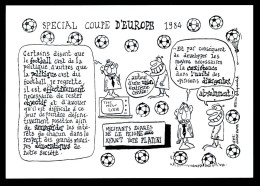 CPSM/CPM 10.5x15 Illustrateur FILIPANDRE Spécial Coupe D'Europe 1984 Foot Ball  Texte Vincent Ramos - Filipandre