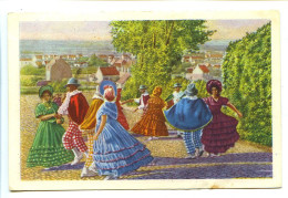 Image 12 X 7.8 Belgique Folklore Belge Belgische Folklore RONGY Le Groupe Des Gais Lurons  Groep Vrolijke Kerels - Côte D'Or