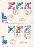 Magyar Hongrie Hungary Ungarn 1979: Ski-Bob-Eistanz-Hockey-Alpin-Langlauf Mi-Nr.3390-95 Auf FDC - Winter 1980: Lake Placid