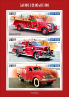 2023-04 - GUINEA BISSAU-  FIRE ENGINES      3V  MNH** - Camiones