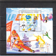 Niger  -  1996. Pre - Nagano 2008. Foglietto Sovr. Blu. MNH - Winter 1998: Nagano