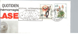 Monaco 1968 + Flamme "festival International Du Bridge" - Used Stamps