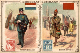 CHROMO CHOCOLAT LOMBART FACTEUR HOLLANDAIS MAROCAIN - Lombart