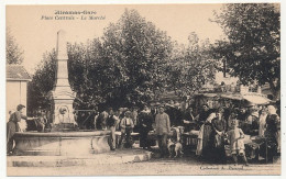 CPA - MIRAMAS (B Du R) - Place Centrale - Le Marché - Autres & Non Classés