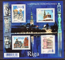 France 4938/4941 Capitales Riga Neuf ** TB MNH Sin Charnela Faciale 3.25 - Neufs