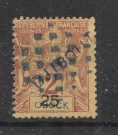 COTE DES SOMALIS - 1894 - N°YT. 2 - Type Groupe 25c Sur 2c Lilas-brun - Oblitéré / Used - Oblitérés