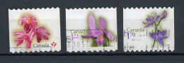 CANADA - FLORE - N° Yvert 2484+2486+2487 Obli. - Used Stamps