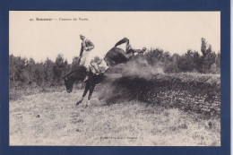 CPA 1 Euro Animaux Cheval Chevaux Horse Militaria Non Circulé Saumur - Paarden