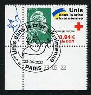 FRANCE (2022) Coin Daté - Unis Dans La Crise Ukrainienne, Colombe De La Paix Picasso - Ukraine, Dove Of Peace - 2020-…