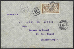 F05 - Egypt Alexandria - French Office - Registered Cover 1904 To Constantinopel - Banque Impériale Ottomane - Storia Postale