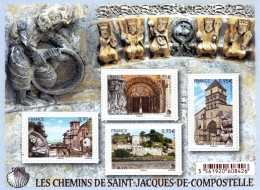 France 4949/4952 Du F Chemins De Saint Jacques Neuf TB ** MNH Sin Charnela Prix De La Poste  3.8 - Neufs