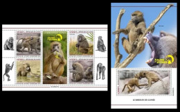 Delcampe - Guinea  2023 Guinean Baboon. (227) OFFICIAL ISSUE - Affen
