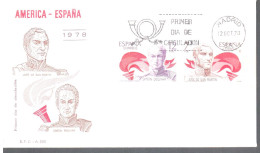 ESPAÑA FDC SPD SIMON BOLIVAR JOSE DE SAN MARTIN LIBERTADORES - Indianer