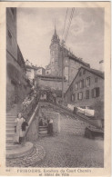 FRIBOURG - ESCALIERS DU COURT CHEMIN - ET HOTEL DE VILLE - Court