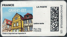 France Vignette Sur Fragment Used Mon Timbre En Ligne Maisons Traditionnelles Grand Est SU - Printable Stamps (Montimbrenligne)