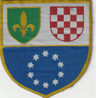 BOSNIEN, BOSNA   --  PATCH   -  BOSNIAN  & CROATIAN  ARMY IN BOSNIA - Ecussons Tissu