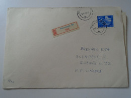 D199183   Romania  Registered Cover  1963 Bucuresti -sent To  Budapest  Hungary - Brenner -with Content - Covers & Documents