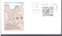 ESPAÑA FDC SPD MONASTERIO DE GUADALUPE CACERES - Abbayes & Monastères