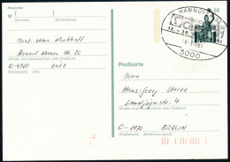 RFA - Entier Postal / Bundes Republik - Poskarte P144 SSt Hannover 19-3-1991 Nach Berlin - Postcards - Used