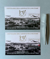 2023 SMOM + VATICANO FOGLIETTI CENTENARIO AERONAUTICA MILITARE CONGIUNTA ITALIA - Unused Stamps