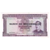 Billet, Mozambique, 500 Escudos, Undated (1976), KM:118a, NEUF - Mozambique