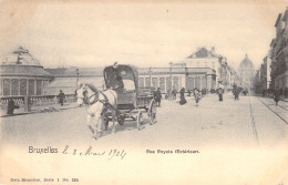 BELGIQUE - Bruxelles - Rue Royale ( Extérieur ) - Calèche - Carte Postale Ancienne - Brussel (Stad)