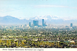 Los Angeles - Vue Sur La Ville - Au Fond, Les Montagnes Enneigées - Los Angeles