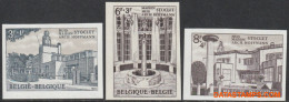 België 1965 - Mi:1394/1396, Yv:1337/1339, OBP:1337/1339, Stamp - □ - Josef Hoffmann House Stocklet - 1961-1980