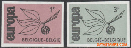 België 1965 - Mi:1399/1400, Yv:1342/1343, OBP:1342/1343, Stamp - □ - Europe 1965 Branch With Fruit - 1961-1980
