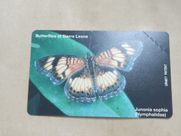 SIERRA LEONE-(SL-SLT-0011)-Junonia Sophia-(8)-(50units)-urmet Card-MINT Card+1card Prepiad Free - Sierra Leona