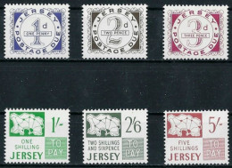 JERSEY - TIMBRES TAXES - N° 1 A 6 - NEUF** MNH - Jersey