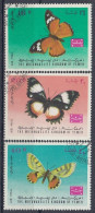 YEMEN 448-450,used,butterflies - Yémen