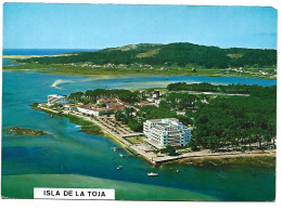 VISTA AÉREA CON EL GRAN HOTEL Y RESIDENCIA "LOUXO".- ISLA DE LA TOJA / PONTEVEDRA.- GALICIA - ( ESPAÑA ) - Pontevedra