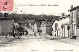 ESNES  -  Environs De Verdun  -  Place De L' Eglise -   Animation  -  Belle Carte - Damvillers