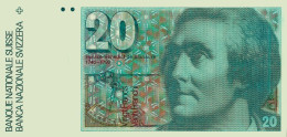 SUISSE 1982 20 Francs - P.055d.3  Neuf UNC - Suisse