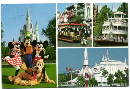 Walt Disney World - Mickey - Minnie - Goofy And Pluto Welcome Visitors - Orlando