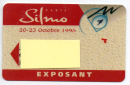 Carte Salon- Paris Silmo Optique Card Magnétique Karten (salon 346) - Tarjetas De Salones Y Demostraciones