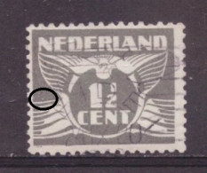 Nederland / Niederlande / Pays Bas / Netherlands 172 PM7 Plaatfout Plate Error Used (1935) - Abarten Und Kuriositäten