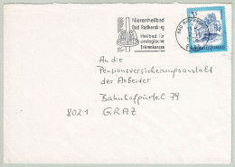 Oesterreich / Austria 1978, Brief Bad Radkersburg - Graz, Nierenheilbad, Urologische Erkrankungen - Bäderwesen