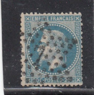 France - Année 1863/70 - N°YT 29B - Oblitération Etoile Chiffrée - 20c Bleu - 1863-1870 Napoléon III Con Laureles