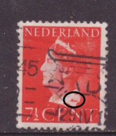 Nederland / Niederlande / Pays Bas / Netherlands 334 PM1 Plaatfout Plate Error Used (1947) - Varietà & Curiosità